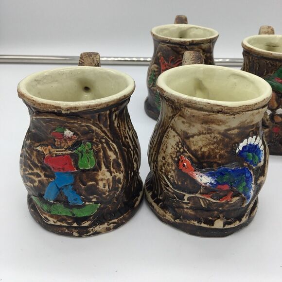 Rustic Lodge Coffee Mug Set Hunting Homestead Outdoorsy - Picture 10 of 12